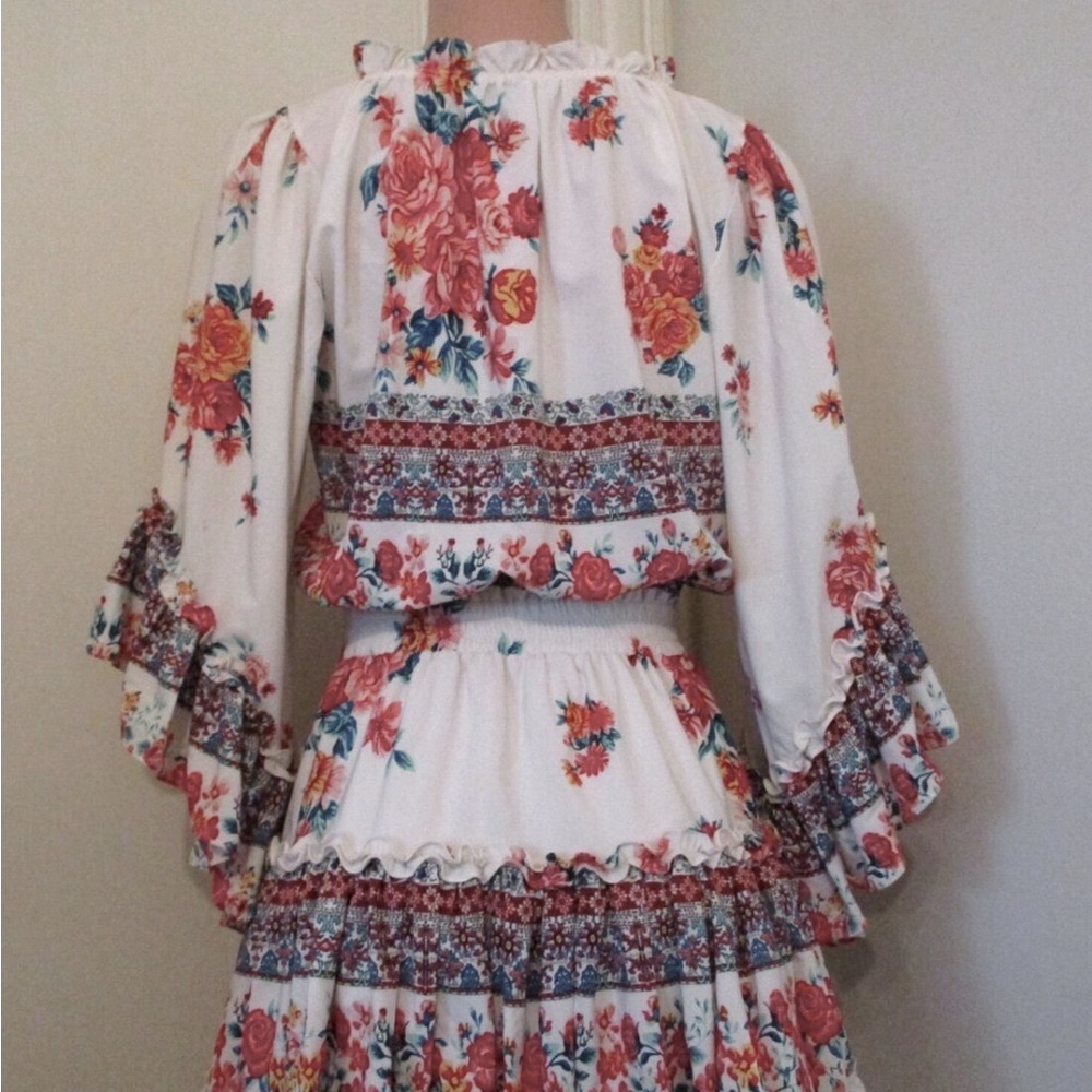 MISA Los Angeles Ximena Ruffled Floral Print Mini - Picture 7 of 11